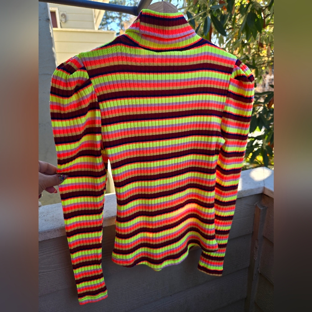 🛑SOLD🛑Maeve By Anthropologie Ruched Longsleeve Turtleneck Sweater Size XS EUC - Picture 7 of 7